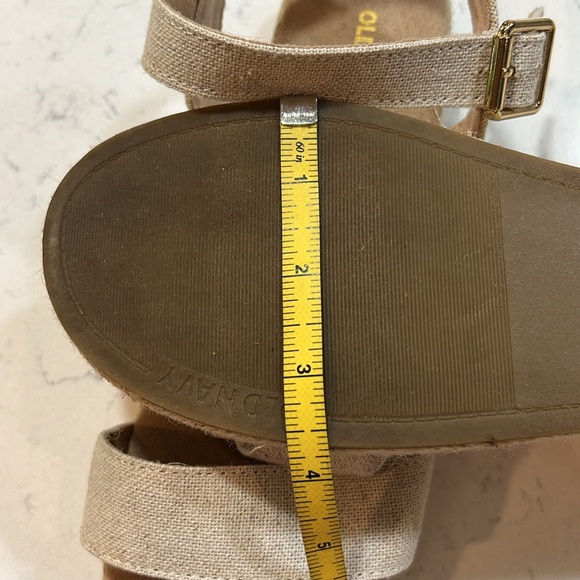 Old Navy canvas, platform sandals, size 9 - Picture 14 of 14